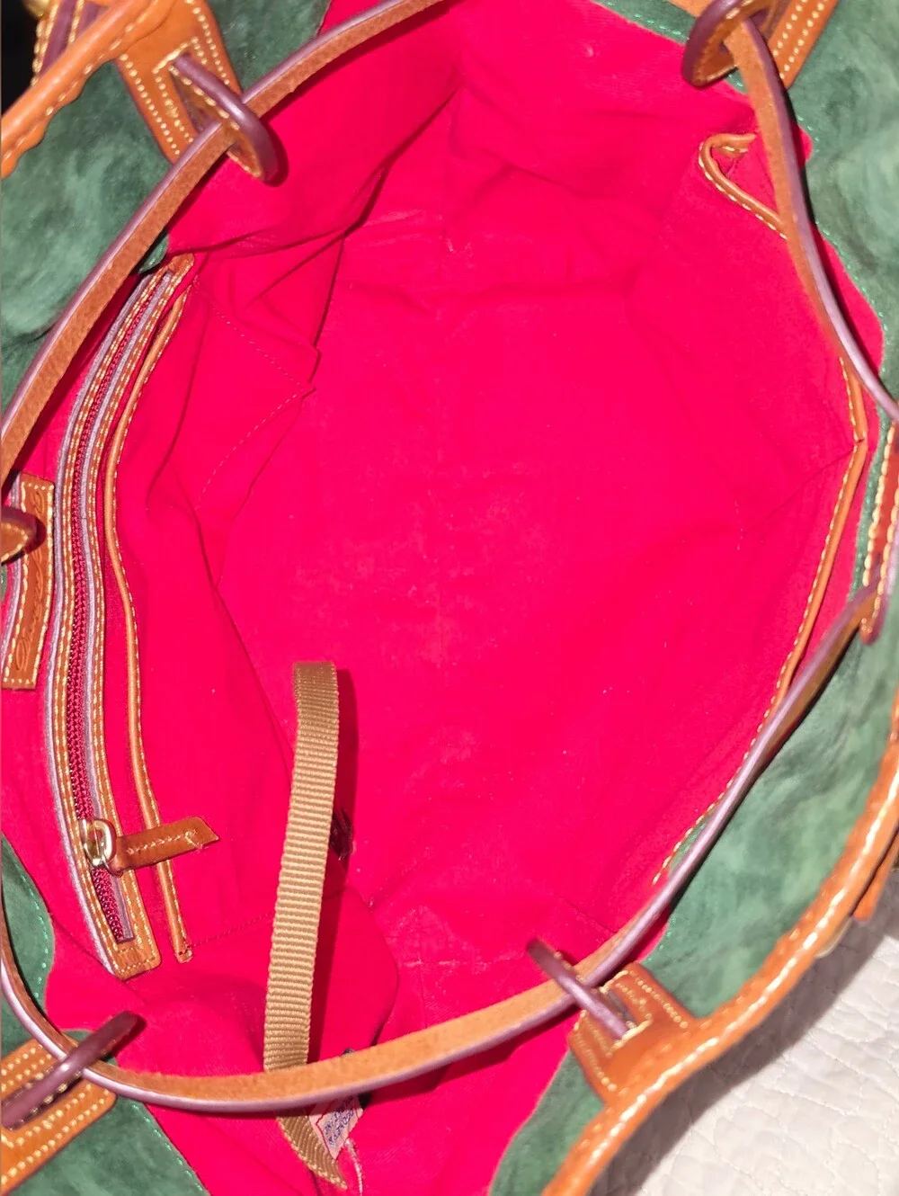 Dooney & Bourke Florentine Leather Buckley Bag ~ Natural Color *EUC - Picture 4 of 7